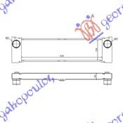 HLADNJAK INTERKULERA 2.2 CDi (630x158x50) - MERCEDES VITO & VIANO 2004-2010 (W639)
