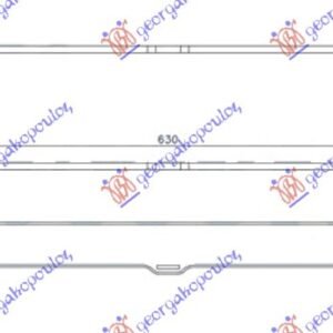 HLADNJAK INTERKULERA 2.2-3.0 CDi (630x160x60) - MERCEDES VITO & VIANO 2004-2010 (W639)