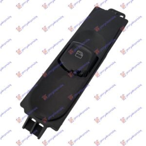 PREKIDAC U PREDNJIM VRATIMA CRNI (1 TASTER) (4 PIN) - MERCEDES VITO & VIANO 2004-2010 (W639)