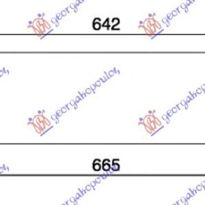 HLADNJAK INTERKULERA 3.0 D DIZEL (550x158x50) CEV 60 - BMW X5 2000-2007 (E53)