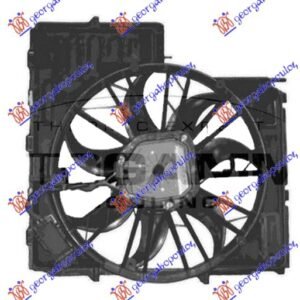 VENTILATOR KOMPLET (4.4/4.8) (500mm) - BMW X5 2000-2007 (E53)