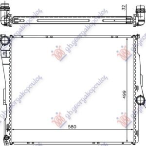 HLADNJAK MOTORA BENZIN/DIZEL (MAN/AUTO) (58x50) (VALEO) - BMW X3 2004-2007 (E83)