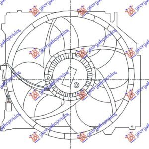 VENTILATOR KOMPLET (2.0/2.5/3.0 BENZIN - 2.0 DIZEL) (+AC) - BMW X3 2004-2007 (E83)