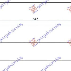 HLADNJAK INTERKULERA 3.0-3.5 TD (540-127x105) - BMW SERIES 7 2002-2008 (E65/E66)
