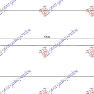 HLADNJAK INTERKULERA 2.0 (316D-318D-320D) DIZEL (510x100x84) CEV 62-62 - BMW SERIES 1 3/5D 2004-2011 (E81/E87)