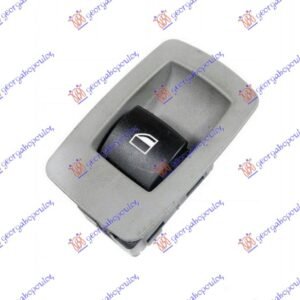 PREKIDAC U PREDNJIM (& ZADNJIM L=D) VRATIMA (SIVI OKVIR/CRNI TASTER) (3 PIN) - BMW SERIES 3 SDN/S.W. 2005-2008 (E90/E91)