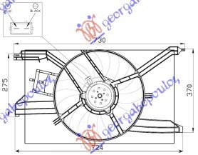 VENTILATOR KOMPLET (BENZIN) - OPEL VECTRA C 2005-2008 (Z02)