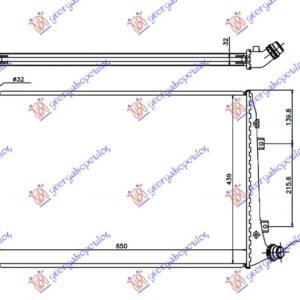 HLADNJAK MOTORA 2.0 TDi DIZEL (650x440) (KOYO) - VW PASSAT 2005-2011 (3C2/3C5)