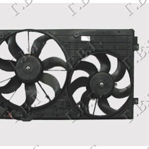 VENTILATOR (DUPLI) (BENZIN/DIZEL) (HLADNJAK 40cm) - VW PASSAT 2005-2011 (3C2/3C5)