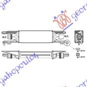 HLADNJAK INTERKULERA 1.3 CDTI (45x100x53) 66 KW - OPEL CORSA D 2006-2015 (S07)
