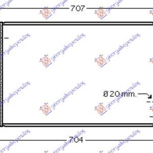 HLADNJAK MOTORA 1.3 JTD-CDTI (62x39.5) 55KW - OPEL CORSA D 2006-2015 (S07)