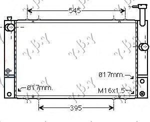 HLADNJAK MOTORA 1.5 HIBRID (600x350x16) - TOYOTA PRIUS 2004-2009 (W2)