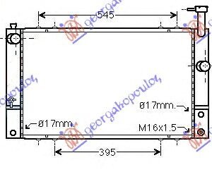 HLADNJAK MOTORA 1.5 HIBRID (600x350x16) (KOYO) - TOYOTA PRIUS 2004-2009 (W2)