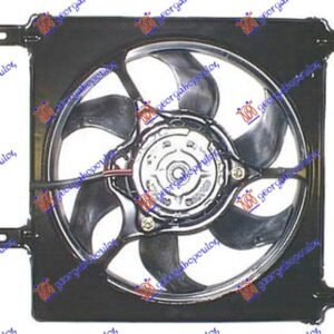 VENTILATOR KOMPLET (BENZIN) (+AC) (4 SRAFA) - OPEL AGILA 1999-2008 (H00)