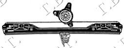PODIZAC PREDNJEG PROZORA ELEKTRICNI (BEZ MOTORA) - LANCIA MUSA 2003-2013 (350)