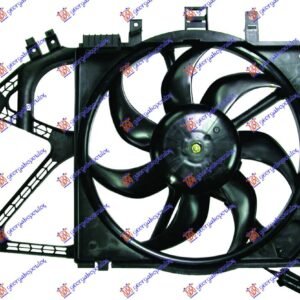 VENTILATOR KOMPLET (390mm) (4 PIN) - OPEL CORSA C 2000-2006 (X01)