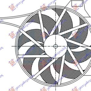 VENTILATOR KLIME KOMPLET (1.3/1.7 CDTi) (180W) - OPEL CORSA C 2000-2006 (X01)