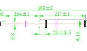 AMORTIZER GEPEK VRATA (409L-180N) - JEEP COMMANDER 2006-2010 (XK/XH)
