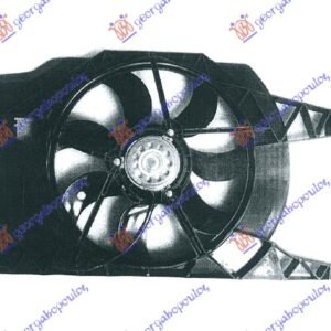 VENTILATOR KOMPLET (BENZIN/DIZEL) (+/-AC) - RENAULT LAGUNA 2000-2007 (KG0/KG1)