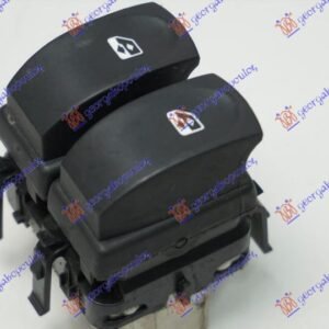 PREKIDAC U PREDNJIM VRATIMA (2 TASTERA) (PREDNJI PROZORI) (LEVI AUTO) (BELI KONEKTOR) (10 PIN) - RENAULT CLIO III 2009-2013 (BR0 1/CR0 1)