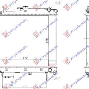 HLADNJAK MOTORA 1.3 BENZIN (AUTO) (375x450x26) - SUZUKI JIMNY 1998-2018 (SN)