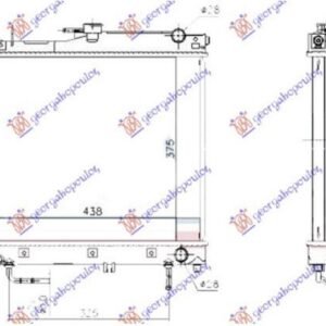 HLADNJAK MOTORA 1.3 BENZIN (AUTO) (375x450x26) (KOYO) - SUZUKI JIMNY 1998-2018 (SN)