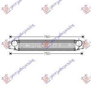 HLADNJAK INTERKULERA 2.0 CDTi MAN-AUTO (570x100x90) - OPEL ANTARA 2006-2015 (L07)