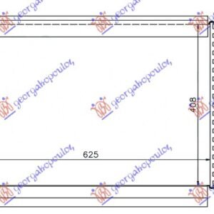 HLADNJAK MOTORA DODATNI 1.0/1.2/1.4/1.6/1.9/2.0 Tsi/TFSI/TDI/FSI BENZIN/DIZEL (625x400) (VALEO) - VW GOLF V 2004-2008 (1K1)