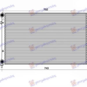 HLADNJAK MOTORA 1.4/1.6/2.0 FSI/SDI (MAN/AUTO) (+AC) (650x415) (LEMLJEN) (KOYO) - VW GOLF V 2004-2008 (1K1)