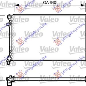 HLADNJAK MOTORA 1.4/2.0 FSI/SDI (MAN/AUTO) (+AC) (65x41.5) VALEO - VW GOLF V 2004-2008 (1K1)
