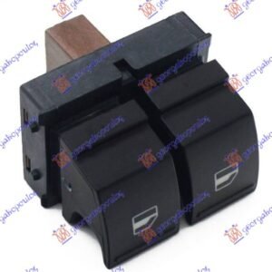 PREKIDAC U PREDNJIM VRATIMA (2 TASTERA) (BRAON KONEKTOR) (4 PIN) - VW GOLF V 2004-2008 (1K1)