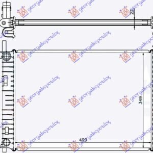 HLADNJAK MOTORA 1.3 8V (+/-AC) (50x35.6) - FORD FIESTA 2002-2008 (JA/JB)