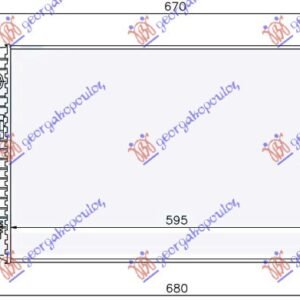 HLADNJAK MOTORA 1.6 TDCi (59x37.8x26) - FORD FIESTA 2002-2008 (JA/JB)