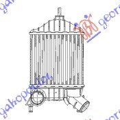 HLADNJAK INTERKULERA 1.9 JTD-MULTIJET (192x206x64) - FIAT PUNTO 1999-2003 (188)
