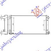 HLADNJAK MOTORA 130 1.8i 16V 1.9 D-JTD (58x30.6) - FIAT PUNTO 1999-2003 (188)