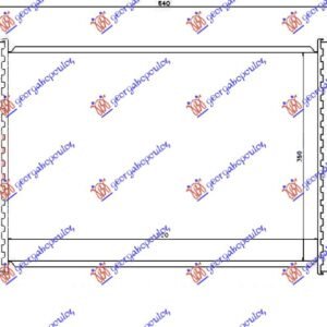HLADNJAK MOTORA 1.2 BENZIN (52x36x2.5) 00- - FIAT PALIO 1999-2004 (178/173/373/374/171)