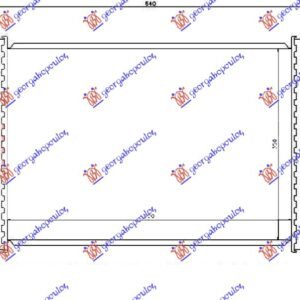 HLADNJAK MOTORA 1.2 BENZIN (520x379x22) 2000- (VALEO) - FIAT PALIO 1999-2004 (178/173/373/374/171)