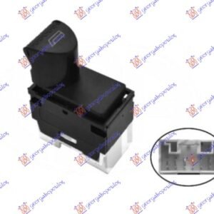 PREKIDAC U PREDNJIM VRATIMA (BELI KONEKTOR) (6 PIN) - FIAT PALIO 1999-2004 (178/173/373/374/171)