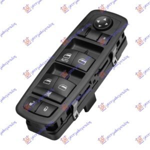 PREKIDAC U PREDNJIM VRATIMA (4 TASTERA) (CENTRALNO ZAKLJUCAVANJE) (LEVO AUTO) (13+8 PIN) - JEEP CHEROKEE 2008-2014 (KK)