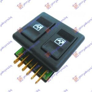 PREKIDAC U PREDNJIM VRATIMA (2 TASTERA) (6 PIN) - FIAT UNO 1983-1989 (146/158)