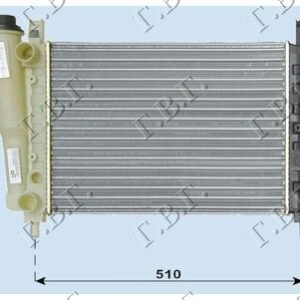 HLADNJAK MOTORA 1.4/1.5i 8V (520x322x34) - FIAT UNO 1989-1993 (146/158)