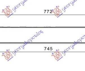 HLADNJAK MOTORA DODATNI 1.2/1.4 BENZIN (646x86x56) - VW POLO 2009-2014 (6R1)