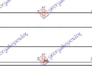 HLADNJAK INTERKULERA 1.2-1.4-1.6-1.9 TDi DIZEL (640x82x64) - VW POLO 2009-2014 (6R1)