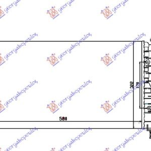 HLADNJAK MOTORA 1.2i 8/16V (+/-AC) (58x31.7) - FIAT PUNTO 2003-2011 (188)