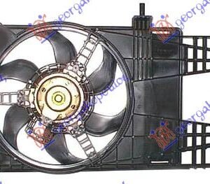 038906460.jpg VENTILATOR KOMPLET (1.2i 8V/16V) (+/-AC) (DENSO TIP) - FIAT PUNTO 2003-2011 (188)