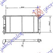 HLADNJAK MOTORA 1.2/1.5cc (60x32) - SEAT IBIZA 1986-1989 (21A)