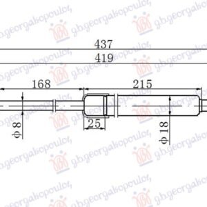 AMORTIZER HAUBE (419L-290N) - CHEVROLET EPICA 2007-