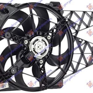 VENTILATOR KOMPLET (1.4 TURBO / 1.6 MJET) - LANCIA DELTA 2008-2014 (844)