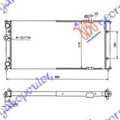 HLADNJAK MOTORA 2.0i 16V 1.9TDi (63x32) - SEAT CORDOBA 1993-1995 (6K1/6K2)