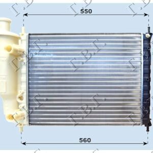 HLADNJAK MOTORA 1.2/1.4/1.6 (-AC) SA POSUDOM (48x41.5) - FIAT BRAVA 1995-2003 (182)